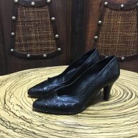 کفش زنانه از چرم شترمرغ در رنگ مشکی - چرم شترمرغ مخصوص خاص پسندا ضمانت کیفیت و اصالت کالا با دوختی ظریف و زیبایی خاص- کفش زنانه ...
